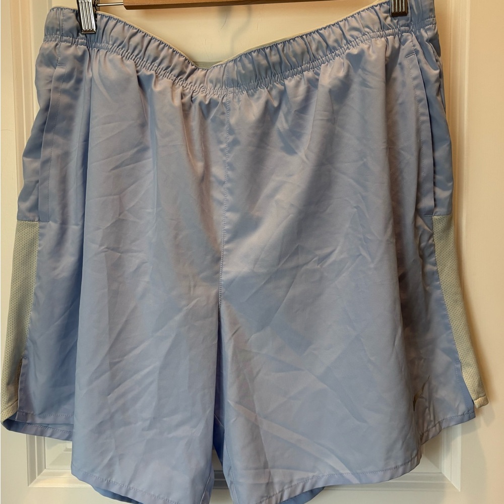 Nike Dri Fit Men's Light Blue Athletic Shorts XL Running Pockets